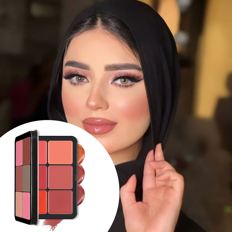 باليت بلشات بـ 12 لون كريمية و مقاومة للماء